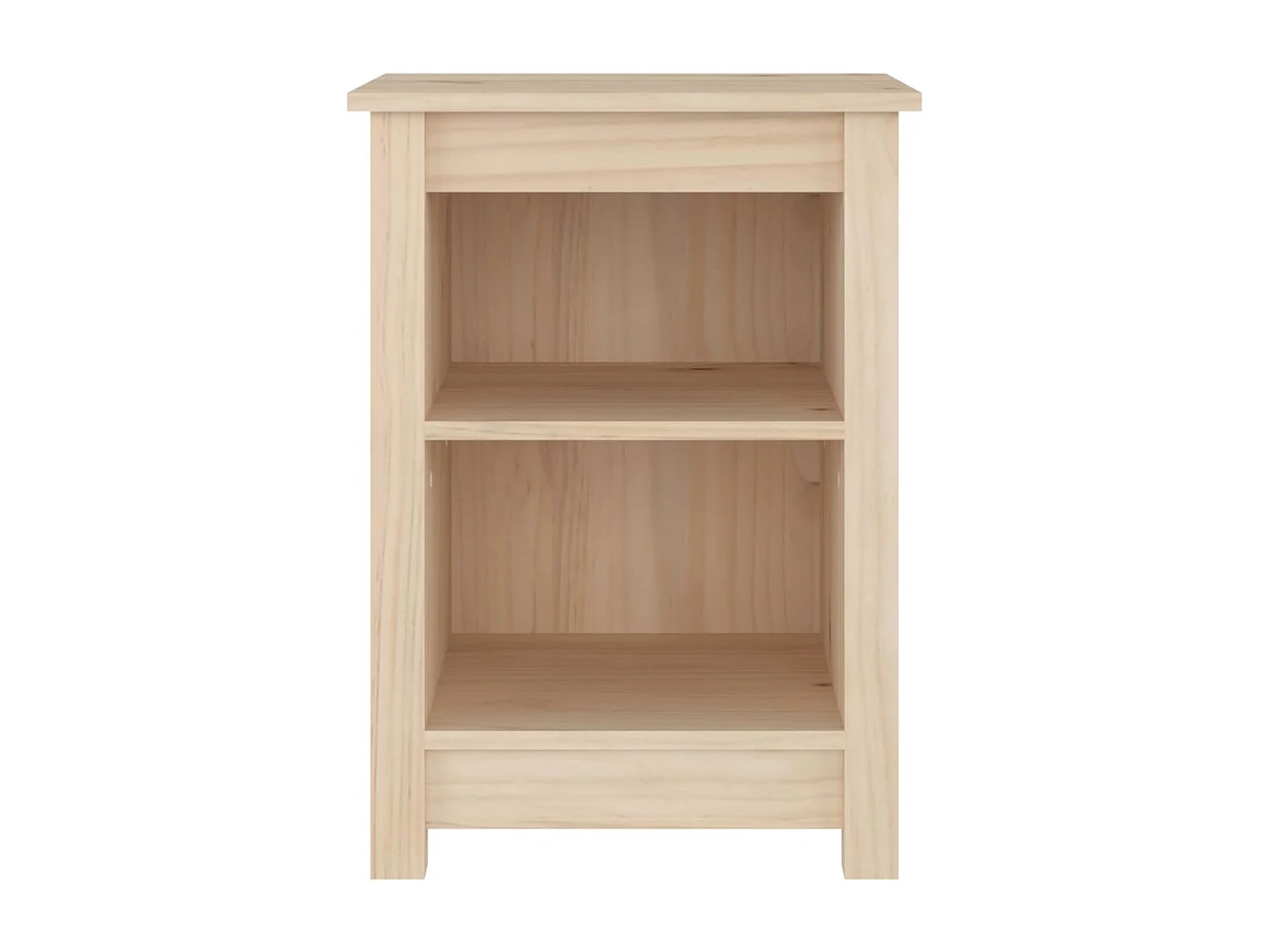 Tables de chevet lot de 2 avec compartiments ouverts 40x35x55 cm Bois de pin solide