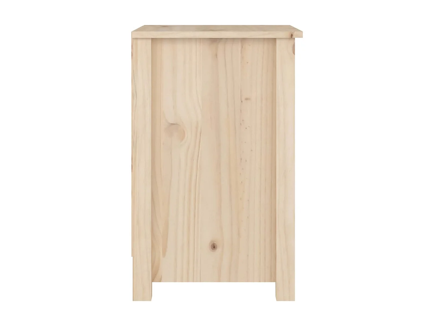 Nachttisch 2er Set-Beistelltisch-Nachttischkommode 40x35x55 cm Massivholz Kiefer SHL60501