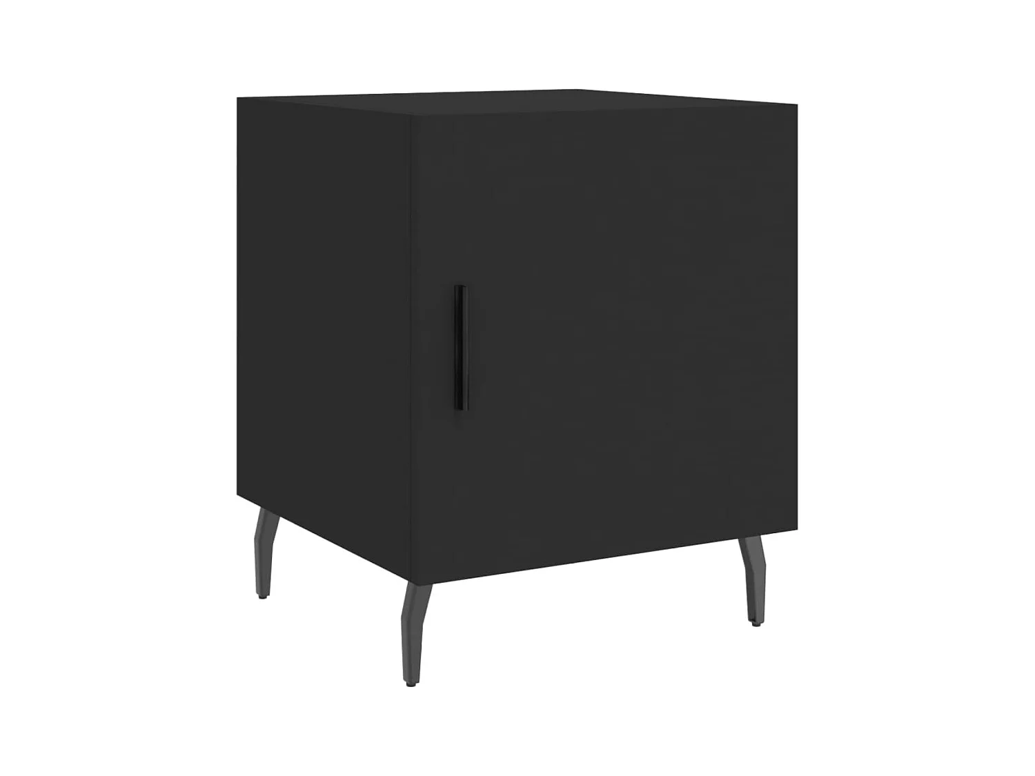 Table de chevet-Table d'appoint-Table de nuit noir 40x40x50 cm bois d’ingénierie