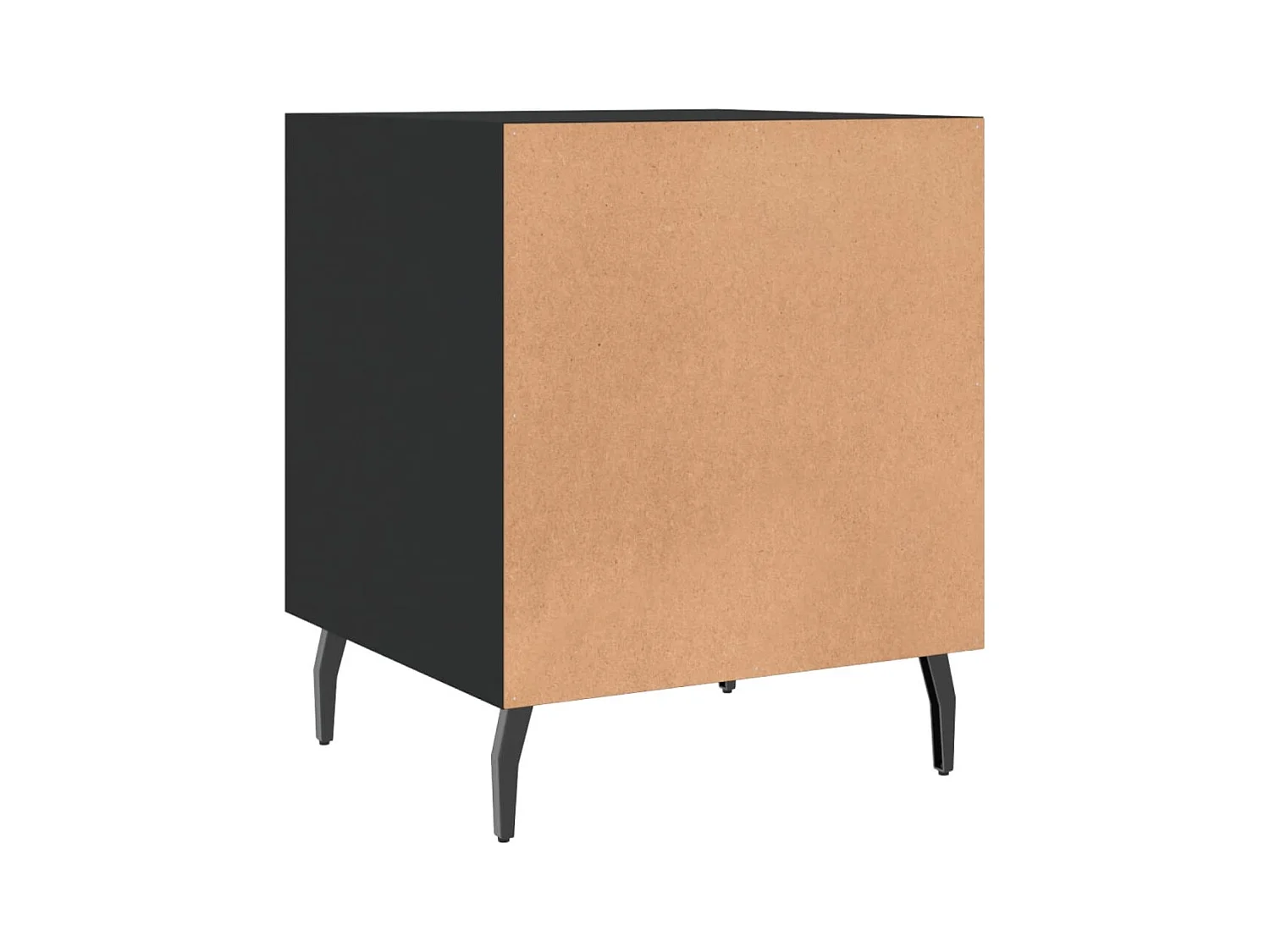 Table de chevet-Table d'appoint-Table de nuit noir 40x40x50 cm bois d’ingénierie