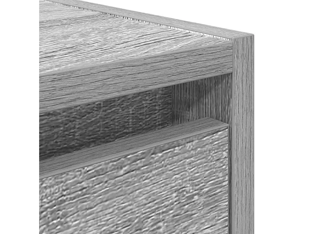 Table de chevet flottante sonoma gris 38x34x40 cm