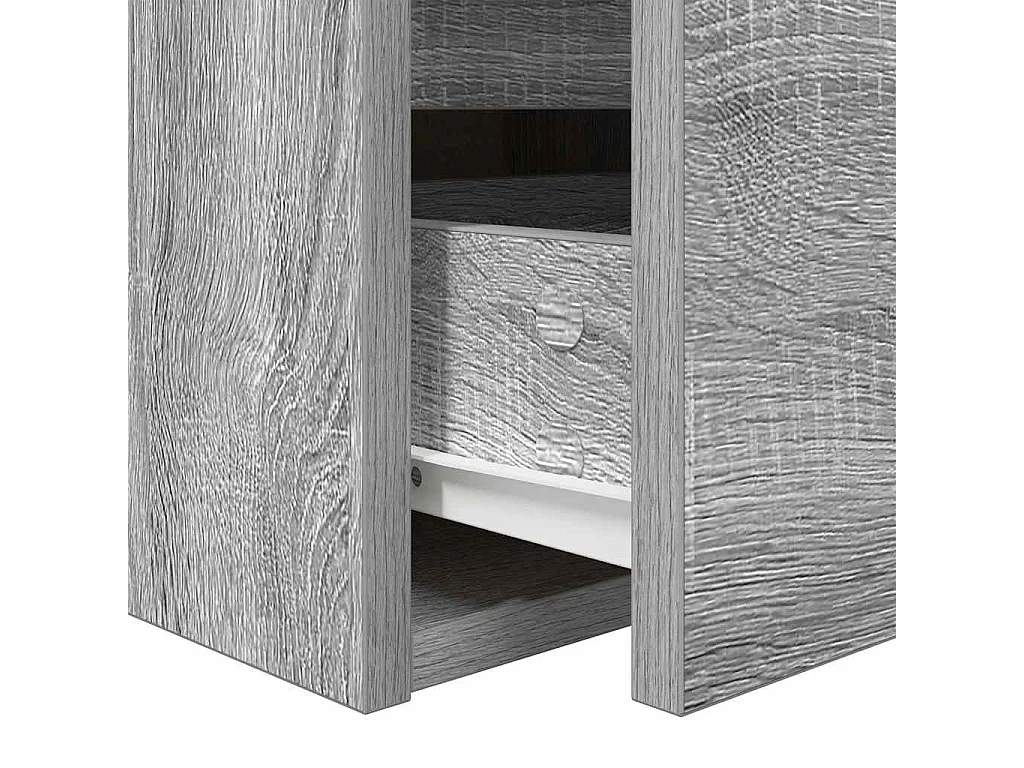 Table de chevet flottante sonoma gris 38x34x40 cm