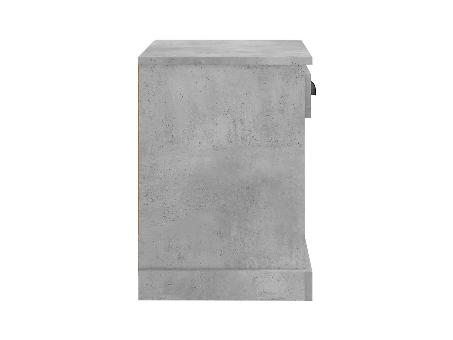 Mesa de Cabeceira | Criado-mudo Moderno 2 peças 43x36x50 cm cinzento cimento