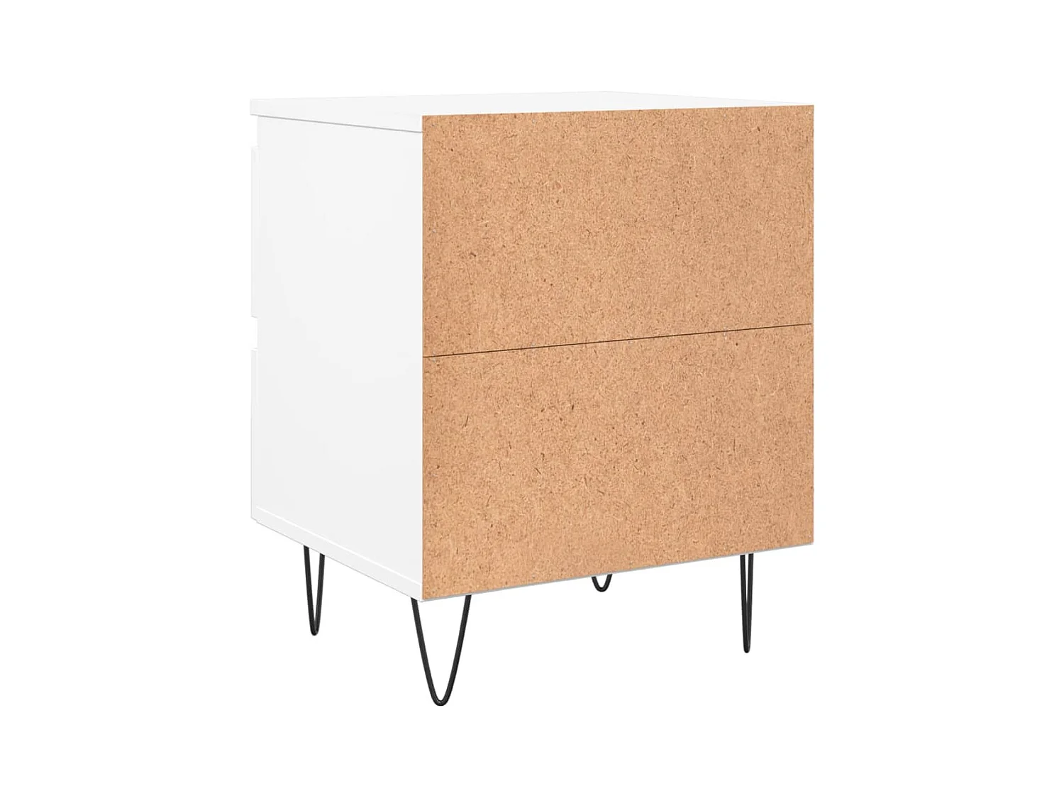 Mesita de noche | Mesilla de noche madera contrachapada blanco 40x35x50 cm