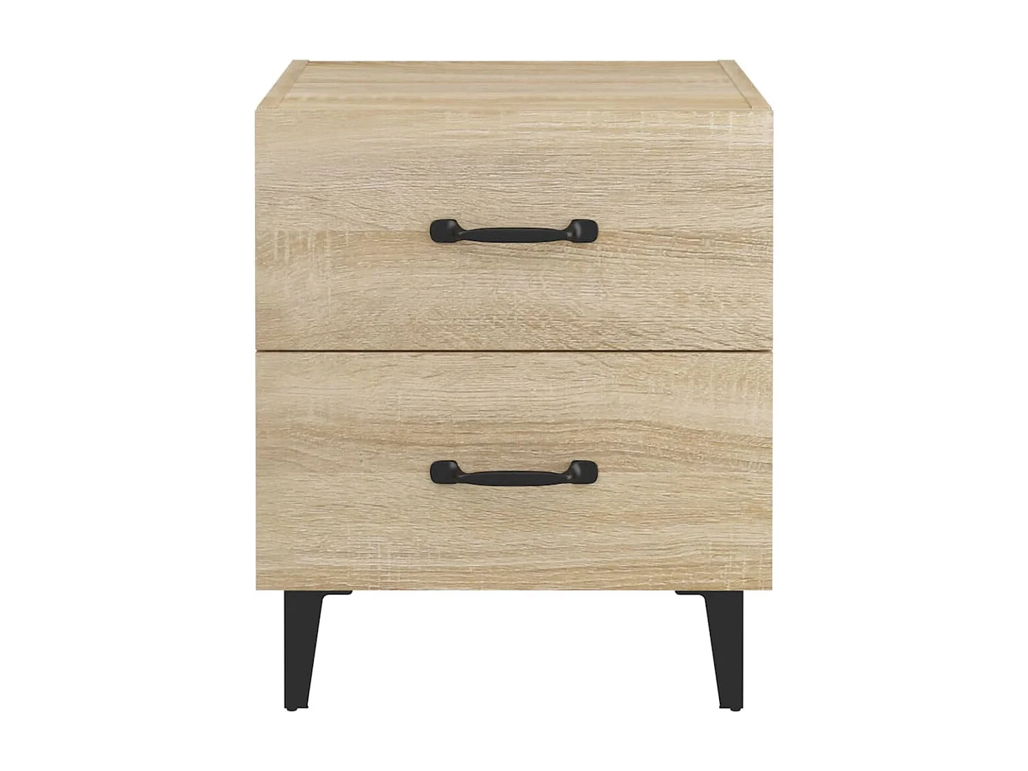 Nachttisch 2er Set-Beistelltisch Sonoma-Eiche 40x35x47,5 cm SHL86677