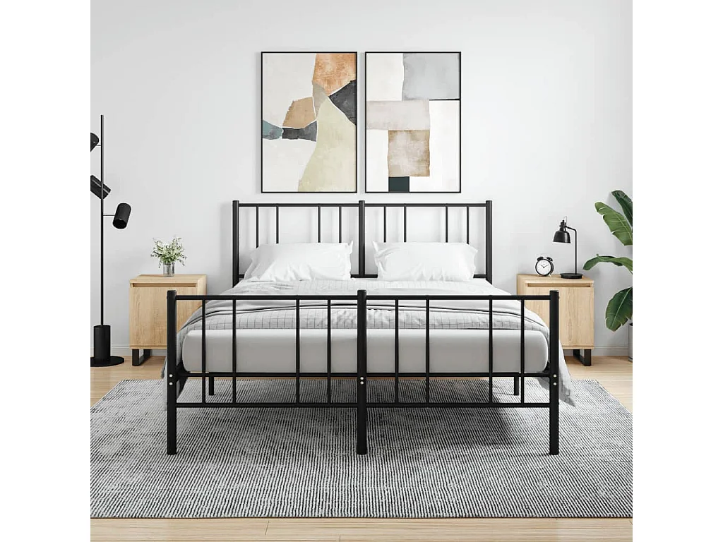 Nachttisch 2er Set-Beistelltisch-Nachttischkommode Sonoma-Eiche 40x30x50 cm Holzwerkstoff SHL28599