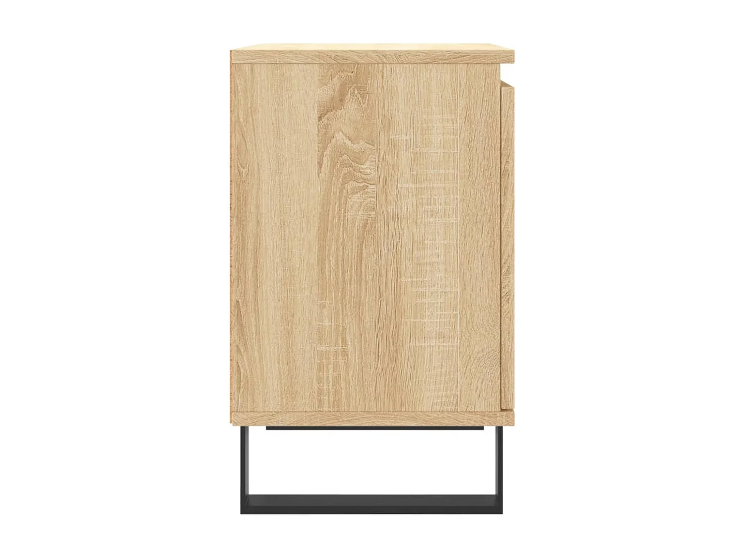 Nachttisch 2er Set-Beistelltisch-Nachttischkommode Sonoma-Eiche 40x30x50 cm Holzwerkstoff SHL28599