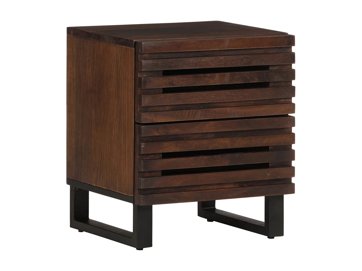 Table de chevet-Petite Table d'appoint 40x34x46 cm bois de manguier massif