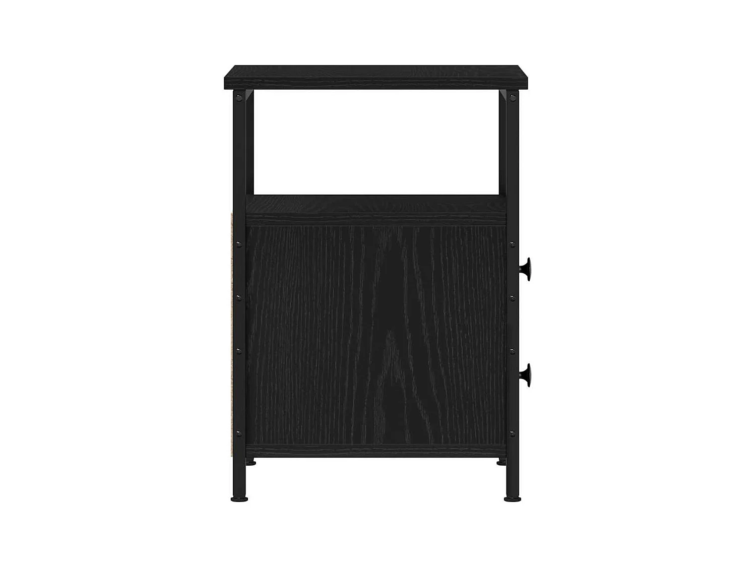 Mesitas de noche | Mesilla de noche 2 unidades Roble negro 34x35,5x50 cm Madera de ingeniería