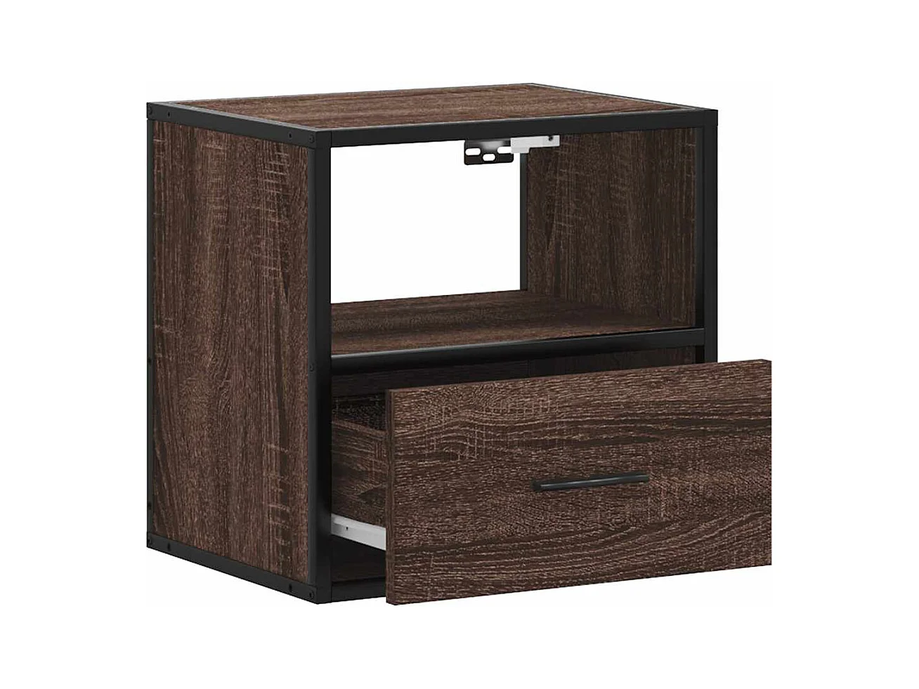 Mesitas de noche | Mesilla de noche pared 2 uds color roble marrón 40x31x39,5 cm