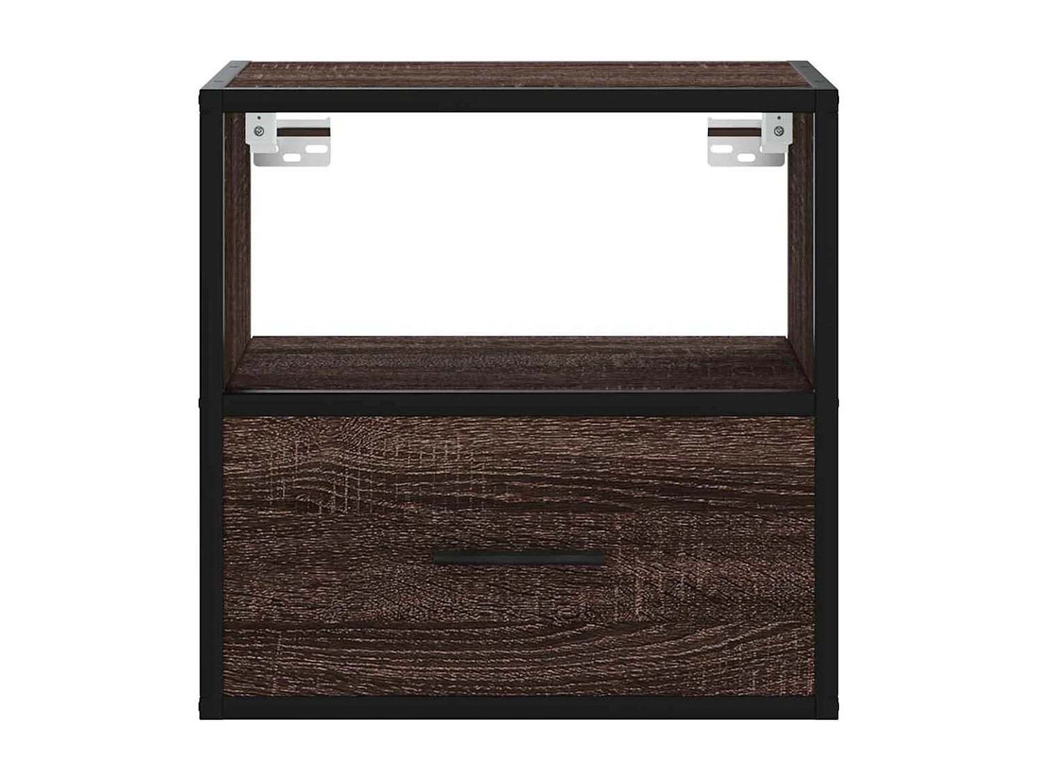 Mesitas de noche | Mesilla de noche pared 2 uds color roble marrón 40x31x39,5 cm