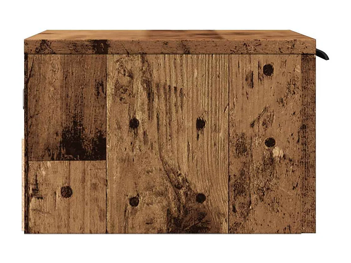 Nachttisch hängend | Wand-Nachttisch Altholz-Optik 34x30x20 cm SHL91868