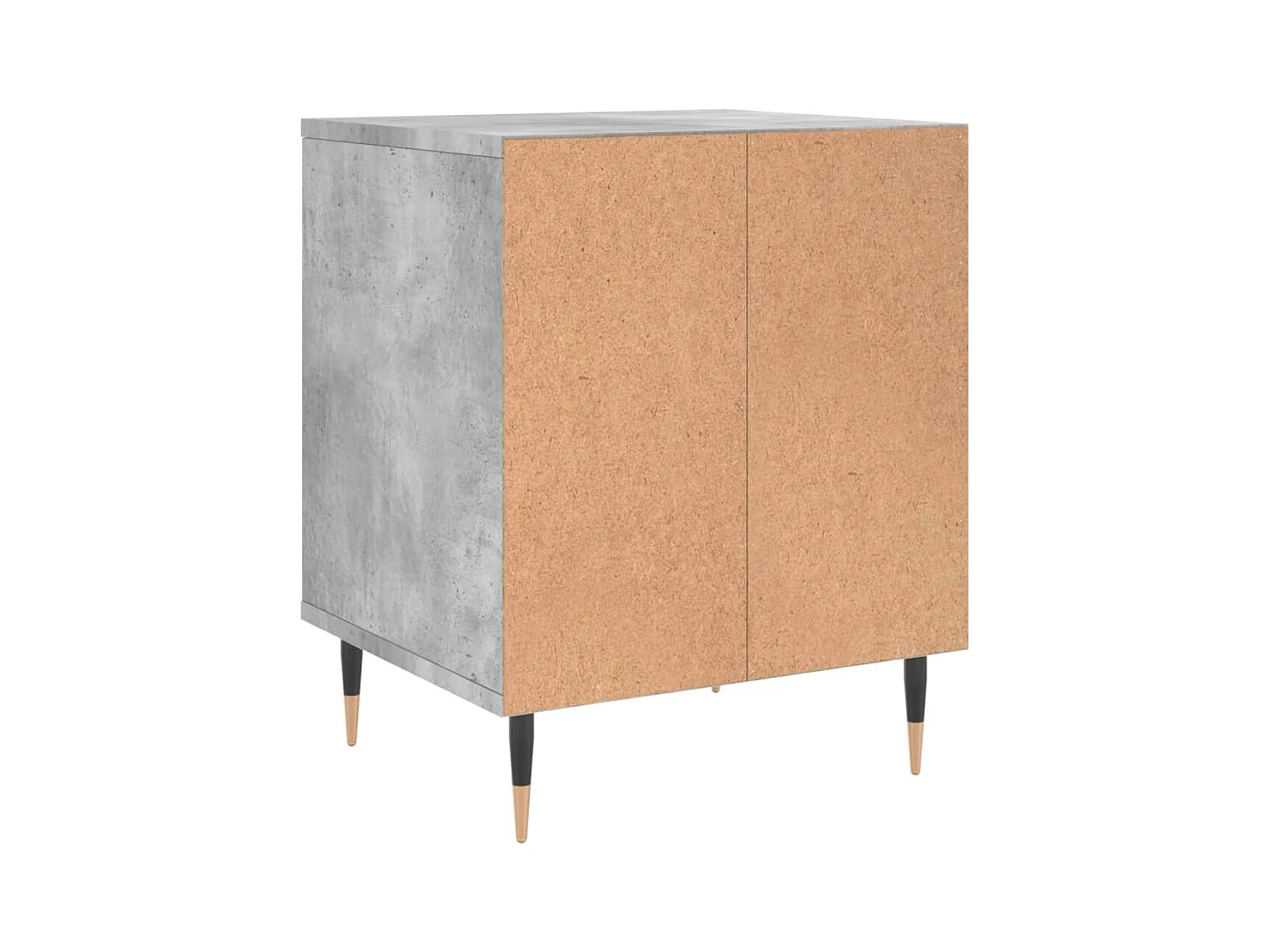 Mesitas de noche | Mesilla de noche 2 uds madera ingeniería gris hormigón 40x35x50 cm