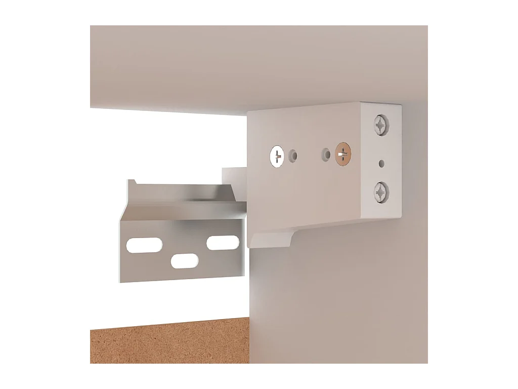 Mesa de Cabeceira Moderna 2 peças 30.5x30x30 cm derivados madeira branco