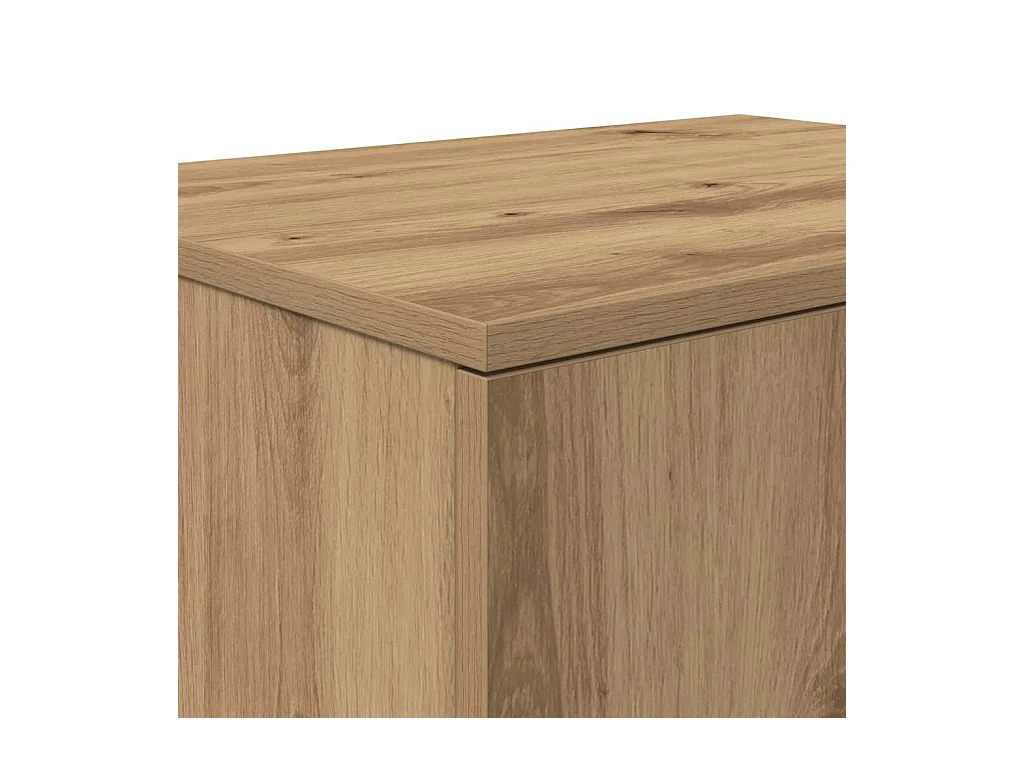 Mueble de almacenaje | Cabinete de Noche | Mesa auxiliar Roble artisan 127x41x40 cm