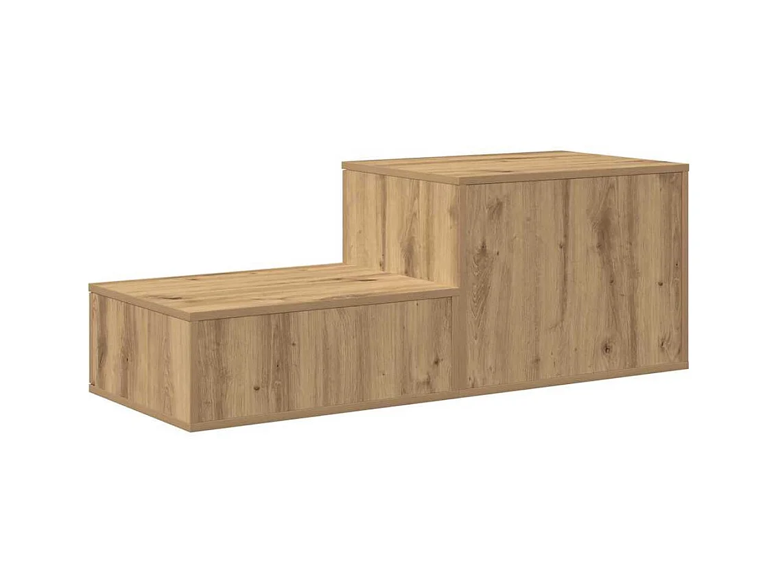 Mueble de almacenaje | Cabinete de Noche | Mesa auxiliar Roble artisan 127x41x40 cm