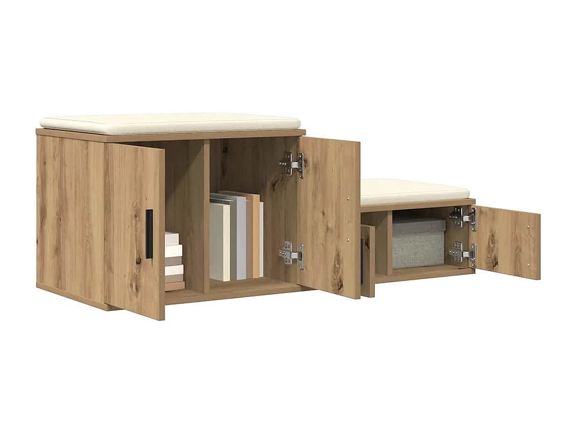 Table de chevet-Table d'appoint-Table de nuit chêne artisanal 127x41x40 cm