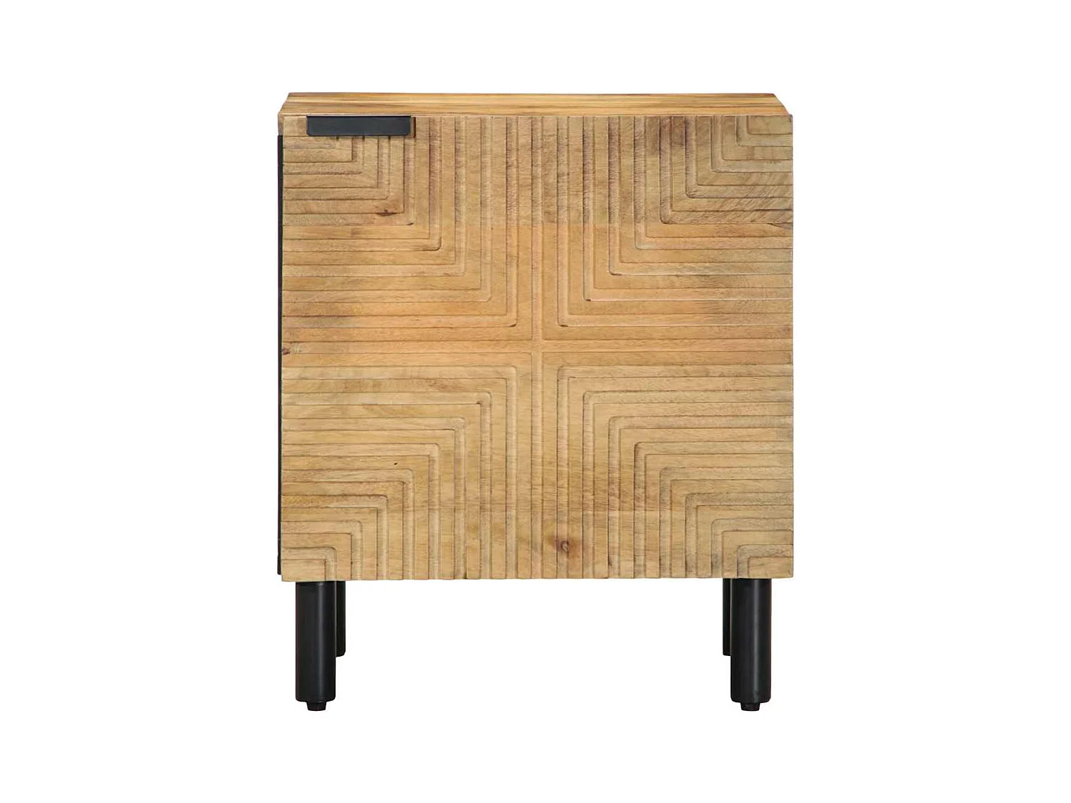 Mesitas de noche | Mesilla de noche 2 uds madera maciza de mango marrón 40x33x46cm