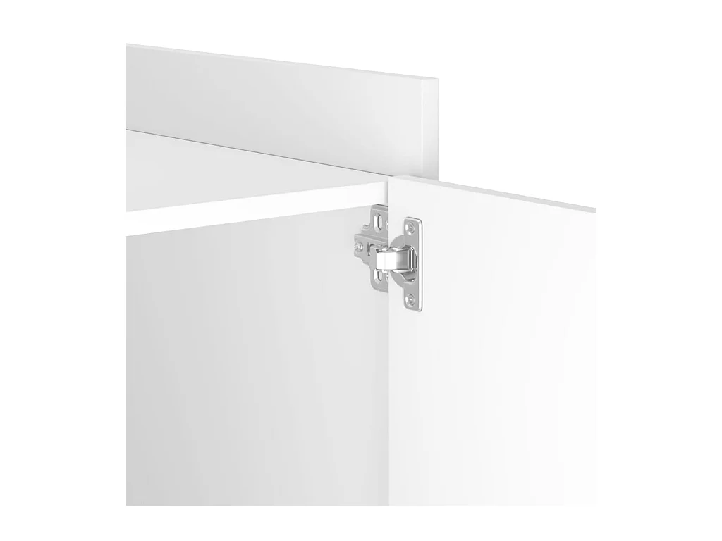 Table de chevet-Table d'appoint Compartiments ouverts blanc 45x50x50 cm bois d’ingénierie