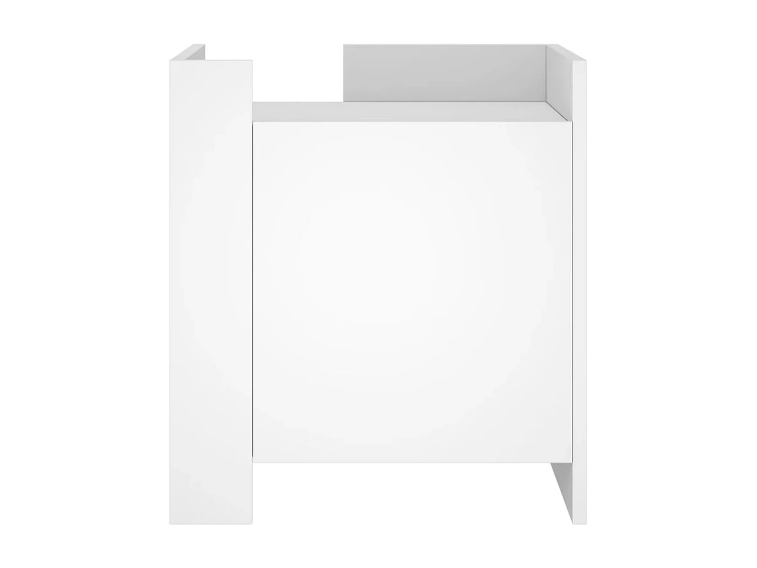 Nachttisch-Beistelltisch Weiß 45x50x50 cm Holzwerkstoff SHL68447