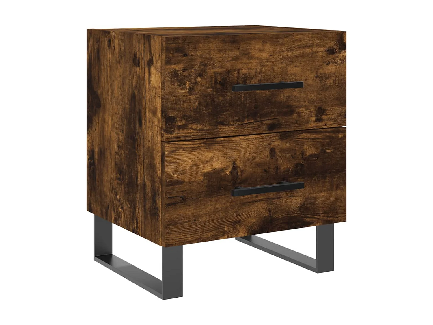 Nachttisch-Beistelltisch Räuchereiche 40x35x47,5 cm Holzwerkstoff SHL93255