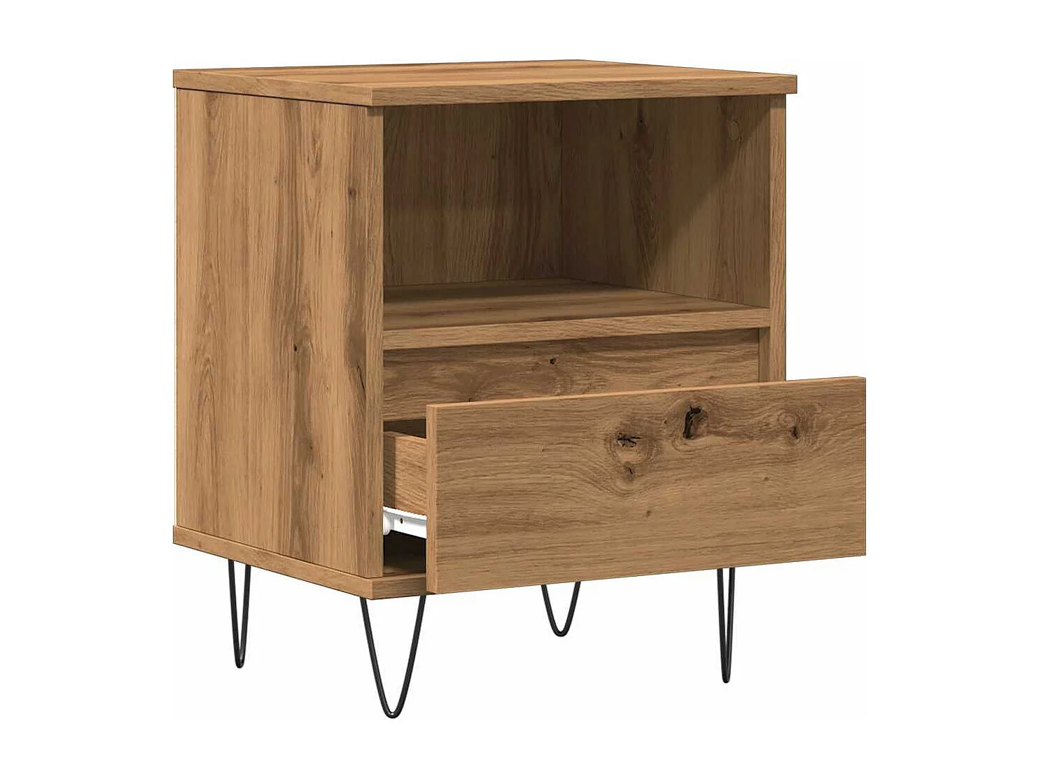 Nachttisch-Beistelltisch Artisan-Eiche 40x35x50 cm Holzwerkstoff SHL74190