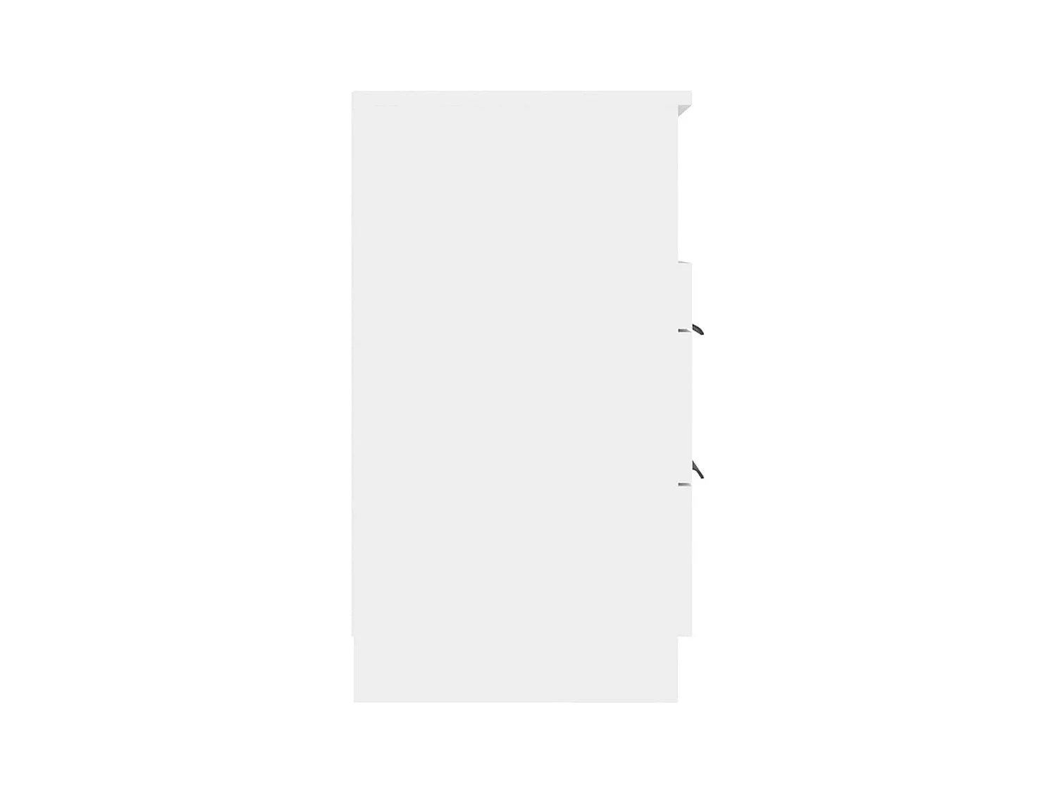 Mesitas de noche | Mesilla de noche 2 uds madera contrachapada color blanco