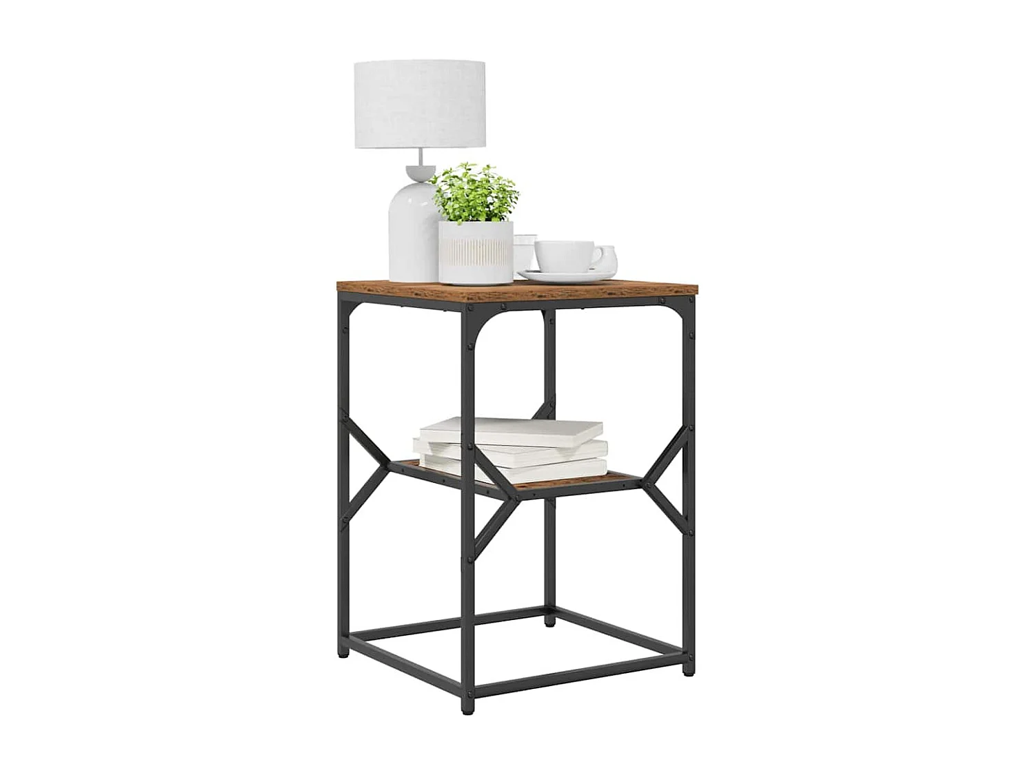 Mesa de Noche | Mesa auxiliar | Mesita de noche Madera vieja 41x40x60 cm