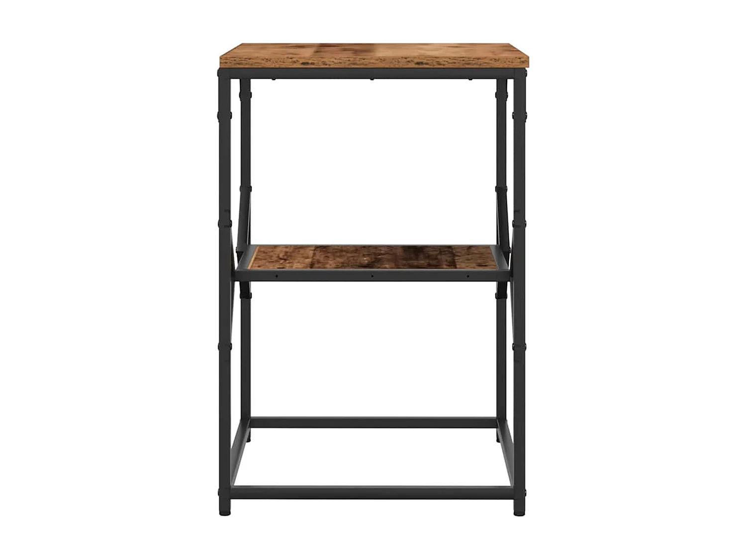 Nachttisch-Beistelltisch Altholz 41 x 40 x 60 cm Ingenieure Holz und Stahl SHL7316