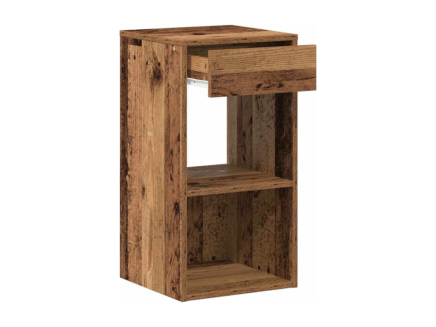 Mesillas de noche | Mesita de noche con cajón 2 uds madera vieja 35x34x66,5 cm