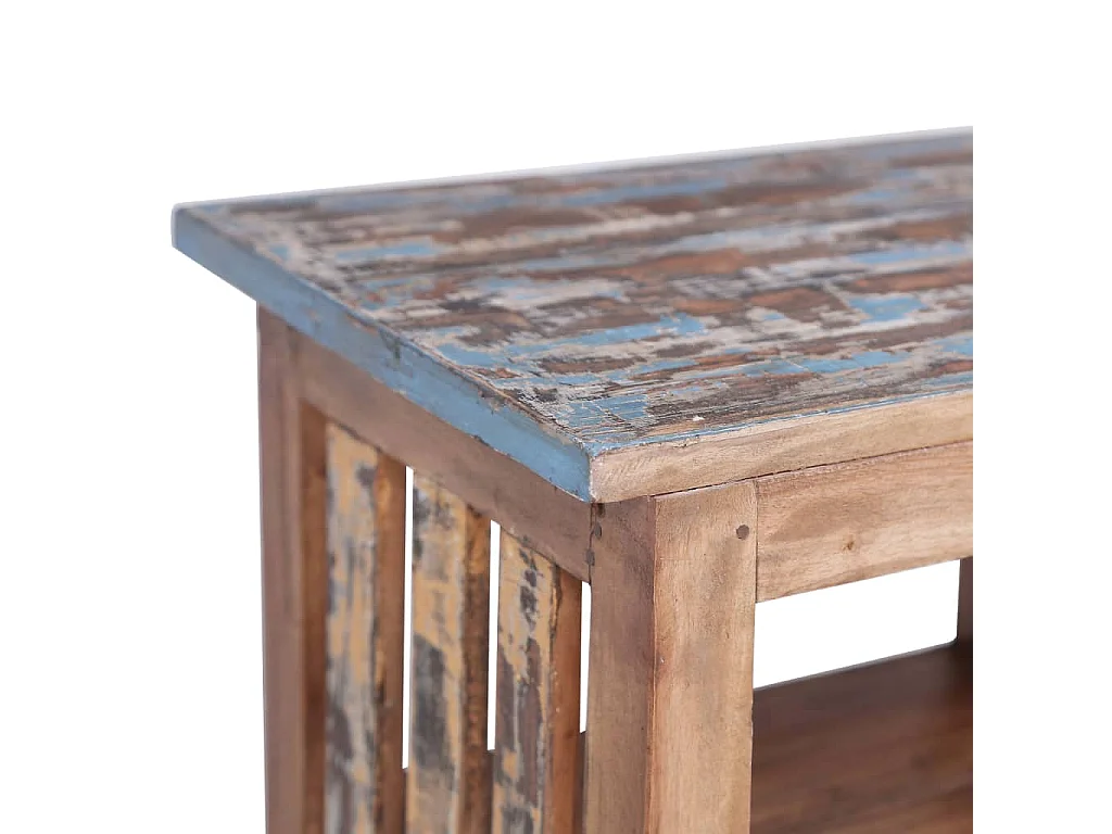 Nachttisch-Beistelltisch 41x30x50 cm Massives Mahagoniholz SHL36750