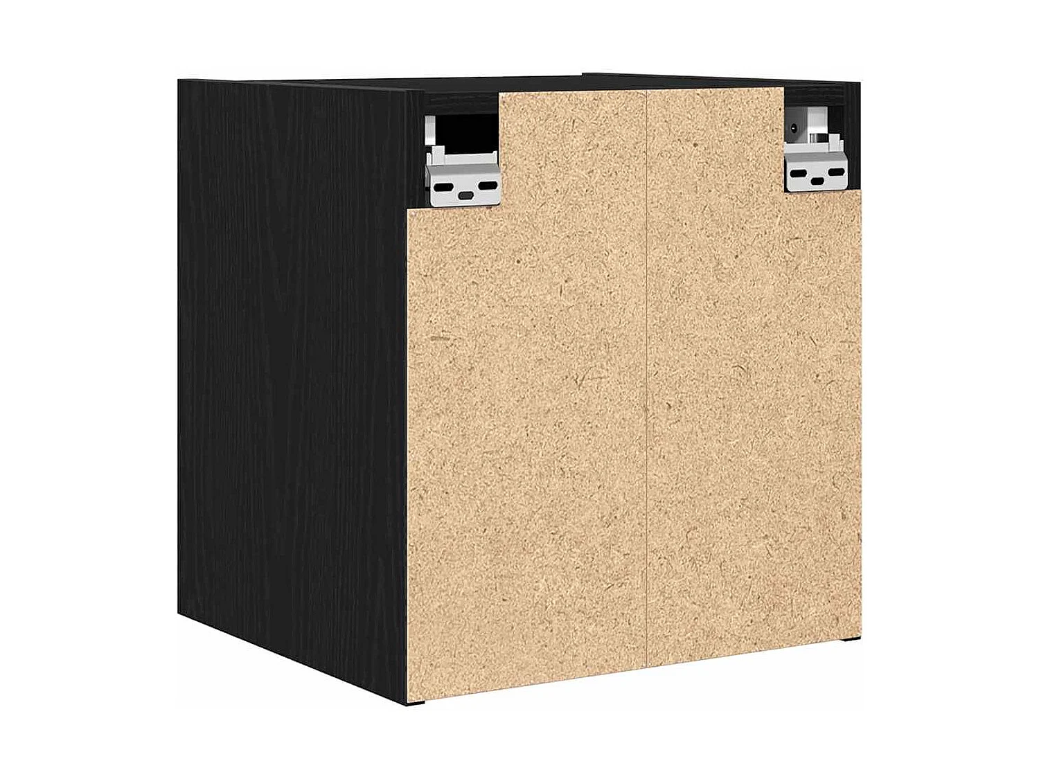 Mesillas de noche | Mesita de noche de pared 2 uds roble negro 38x34x40 cm