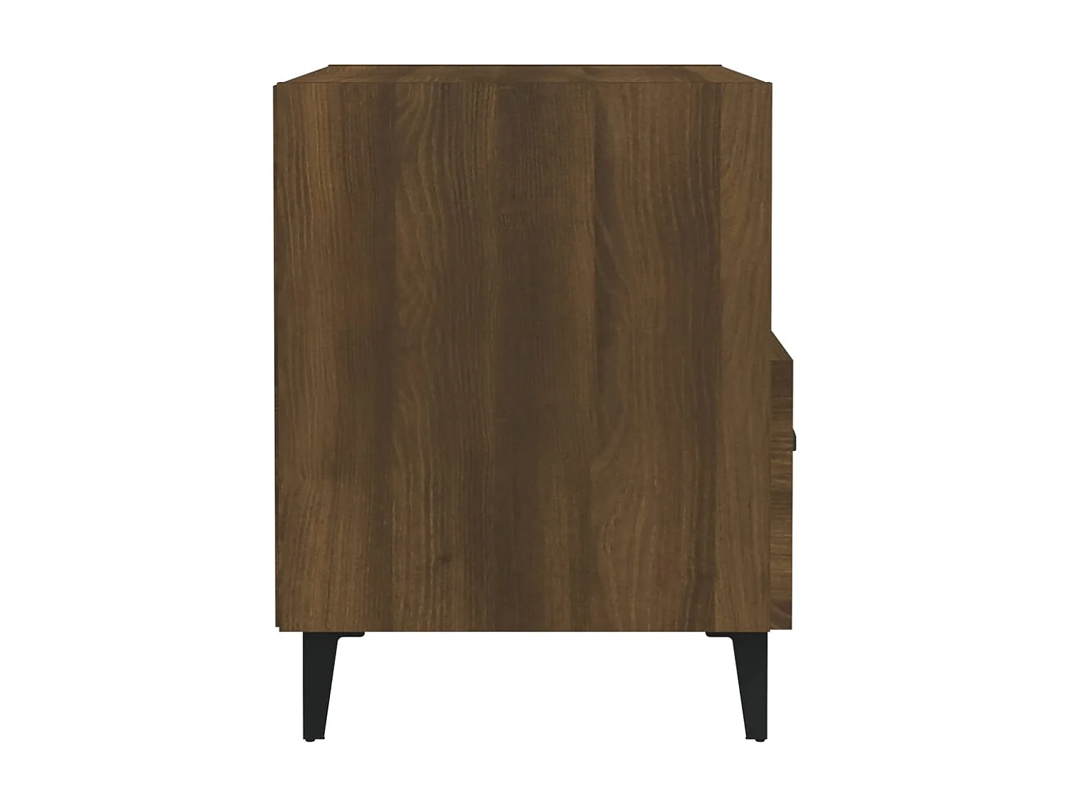 Mesita de noche | Mesilla de noche 2 uds madera contrachapada color roble marrón