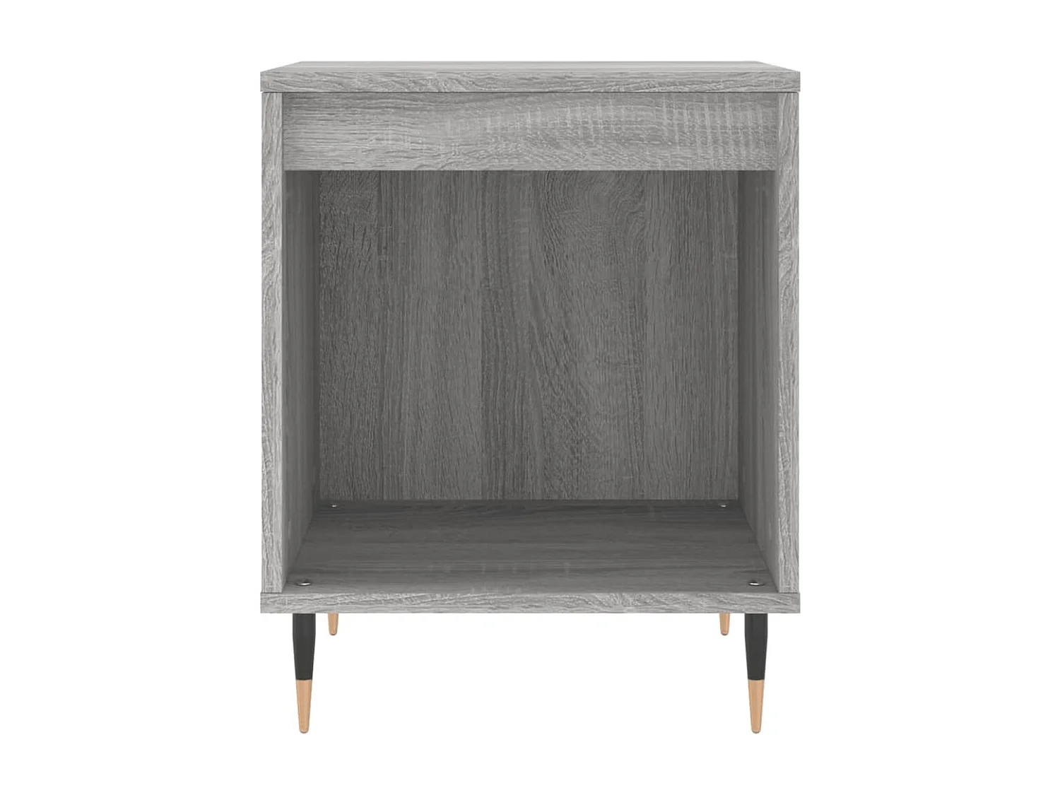 Mesa de Cabeceira Moderna 2 peças derivados de madeira cinzento sonoma