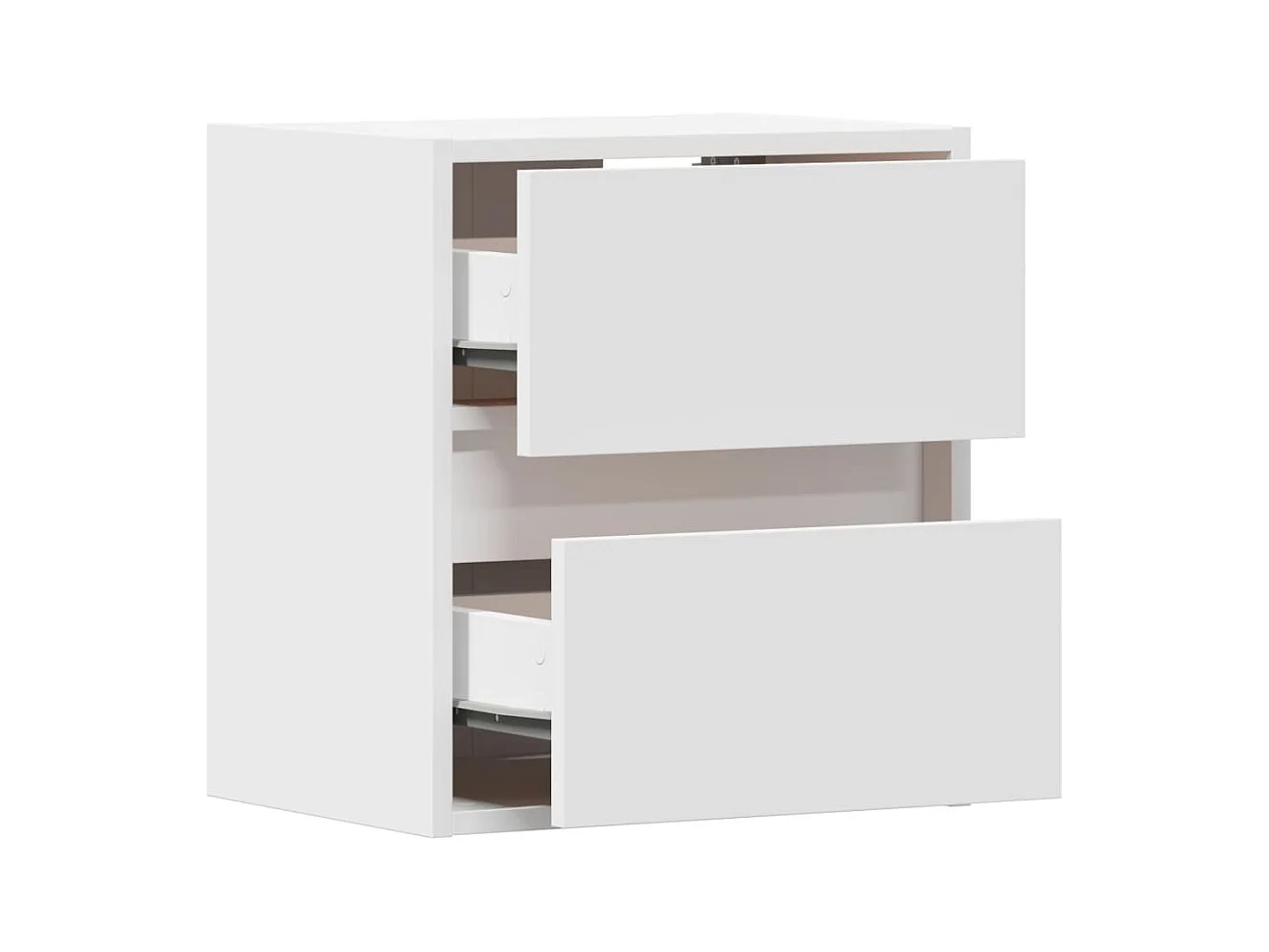 Mesitas de noche | Mesilla de noche de pared con luces LED 2 unidades blanco