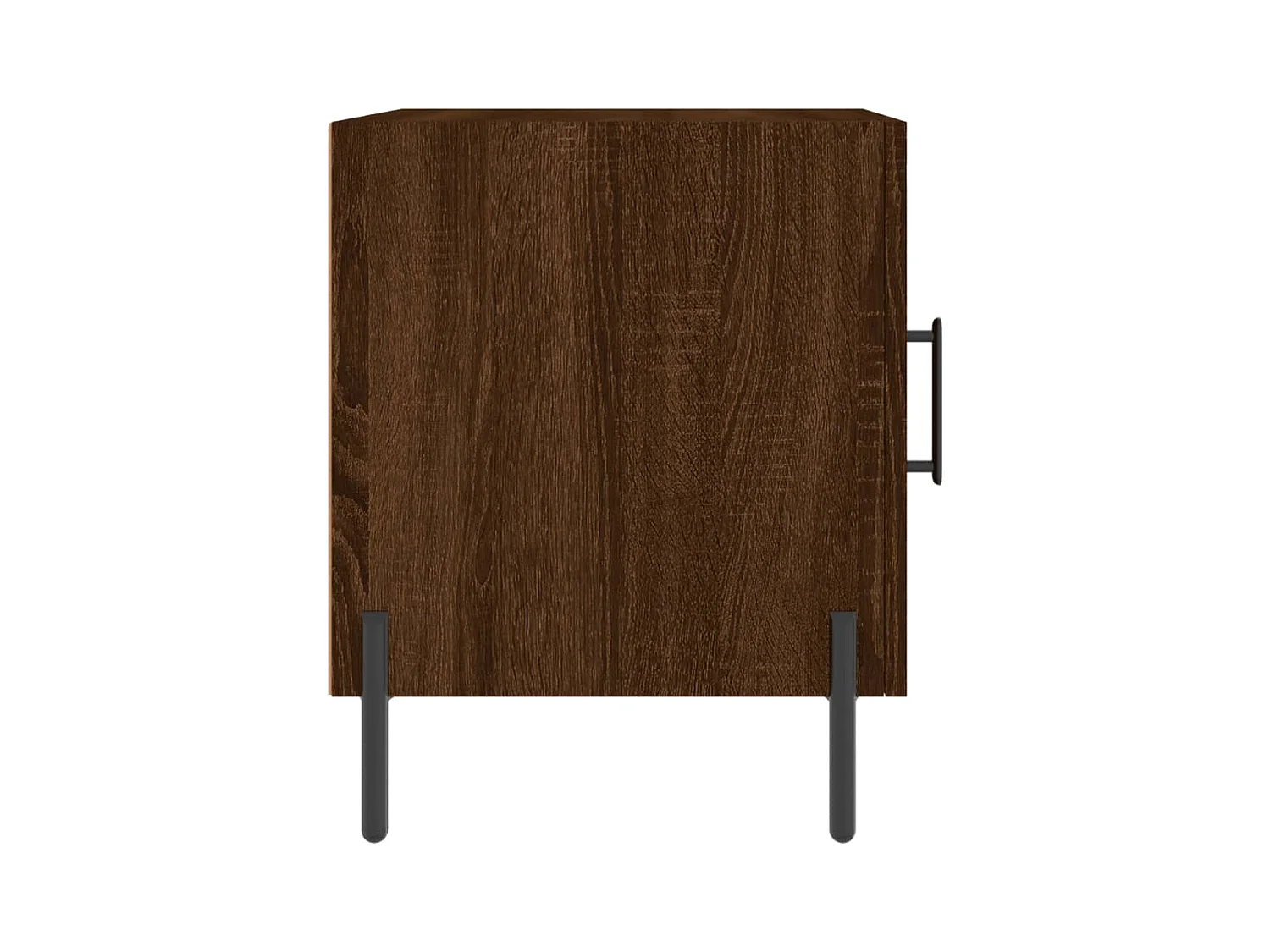 Mesa de Cabeceira Moderna 2 peças 40x40x50cm deriv. madeira carvalho castanho