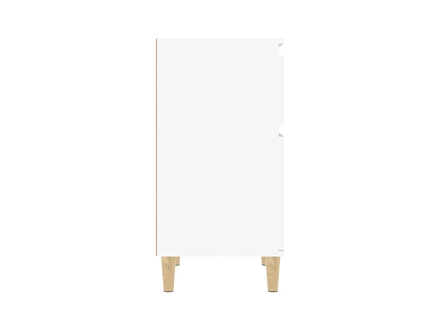 Tables de chevet lot de 2 avec rangement blanc 40x35x70 cm