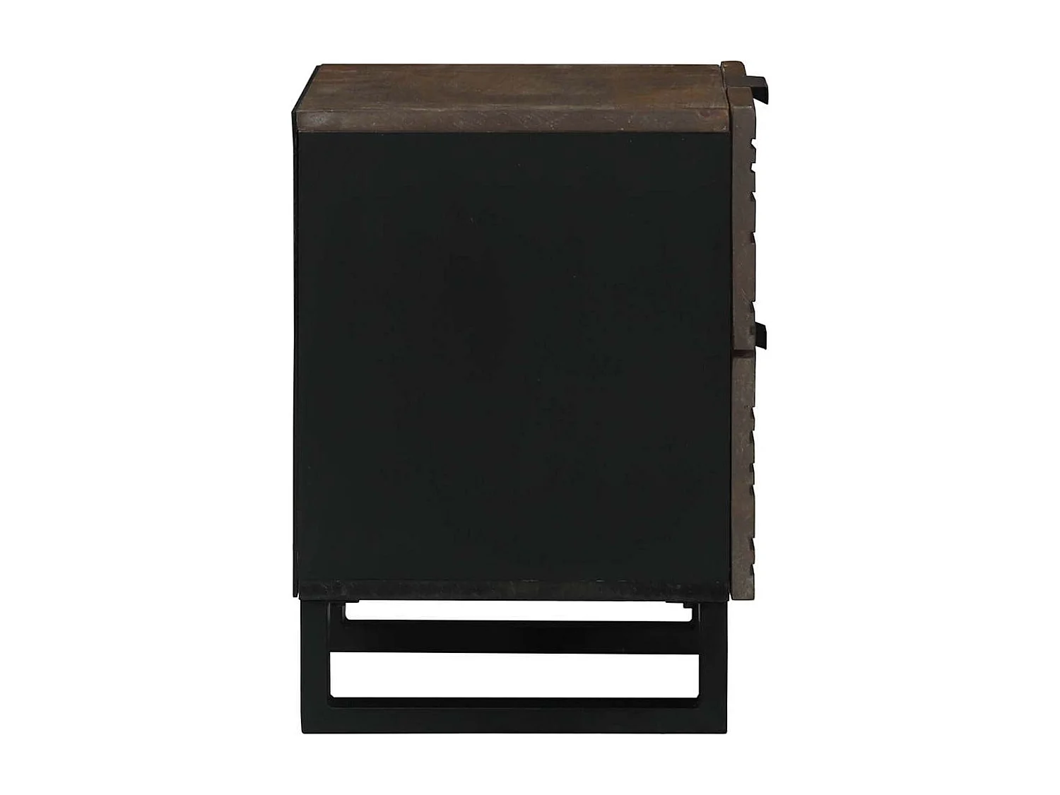 Table de chevet-Table d'appoint Noyer 40x33x46 cm bois de manguier massif