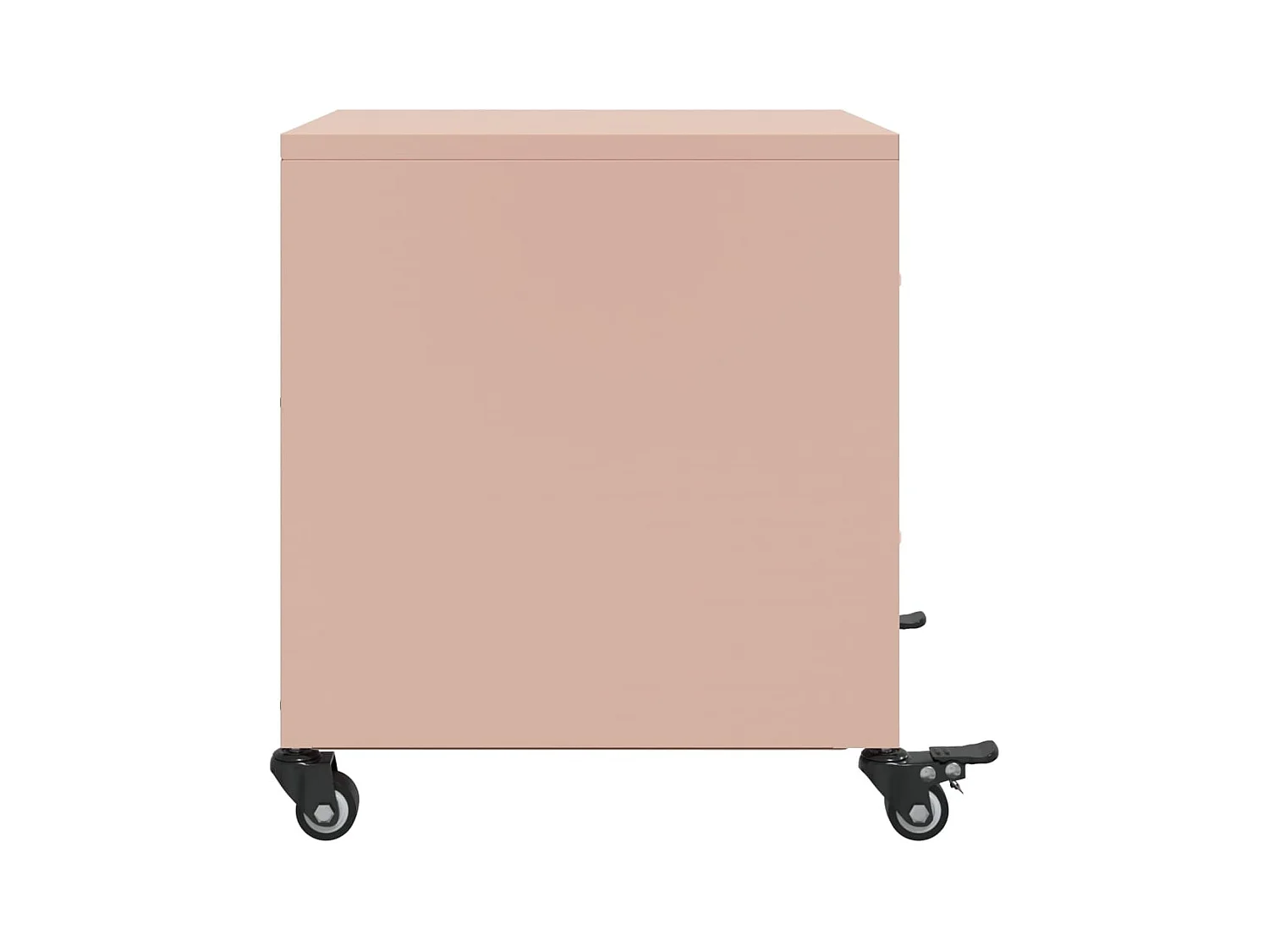 Mesita de noche | Mesilla de noche acero rosa 36x39x43,5 cm