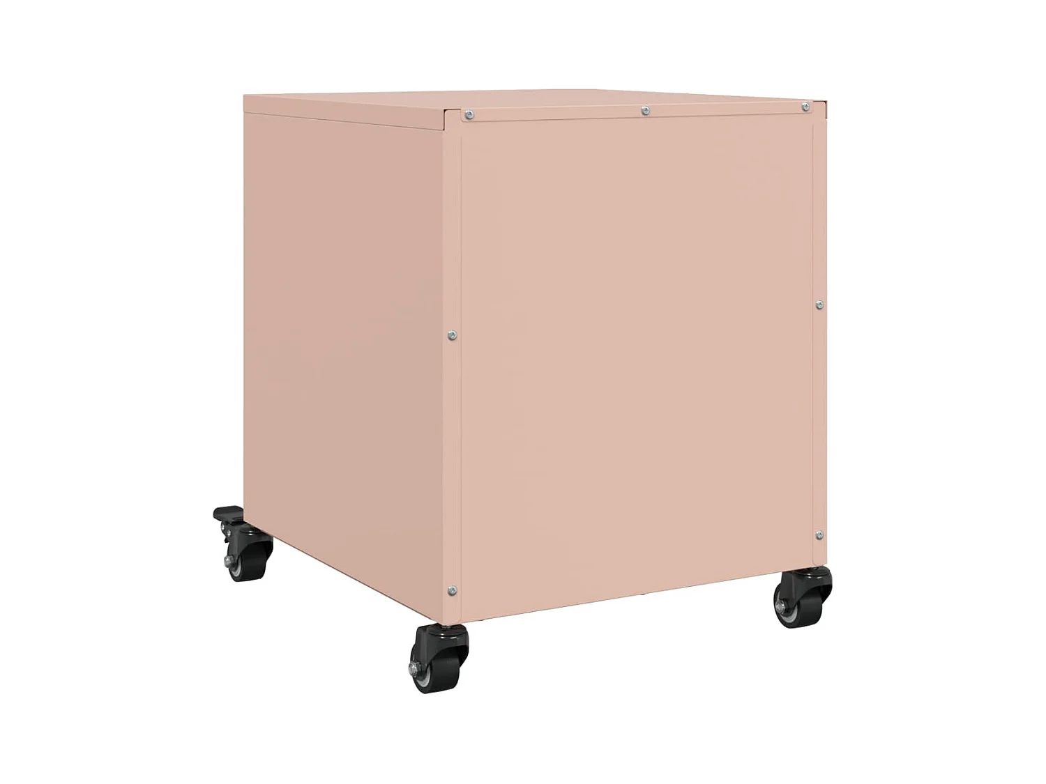 Mesita de noche | Mesilla de noche acero rosa 36x39x43,5 cm