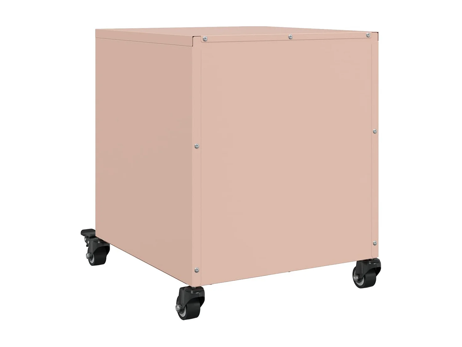 Nachttisch-Beistelltisch-Nachtschrank Rosa 36x39x43,5 cm Stahl SHL89937