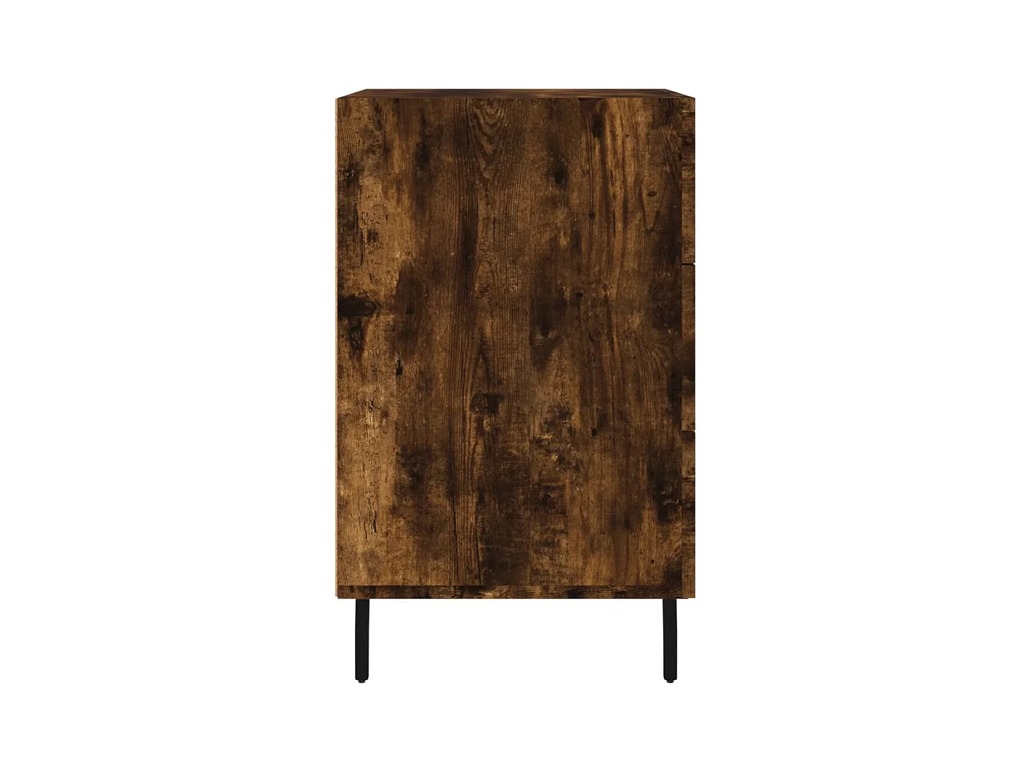 Mesita de noche | Mesilla de noche madera de ingeniería roble ahumado 40x40x66 cm