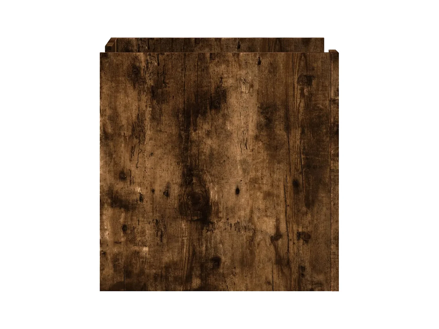 Table de chevet-Table d'appoint Compartiments ouverts chêne fumé 45x50x50 cm bois d'ingénierie