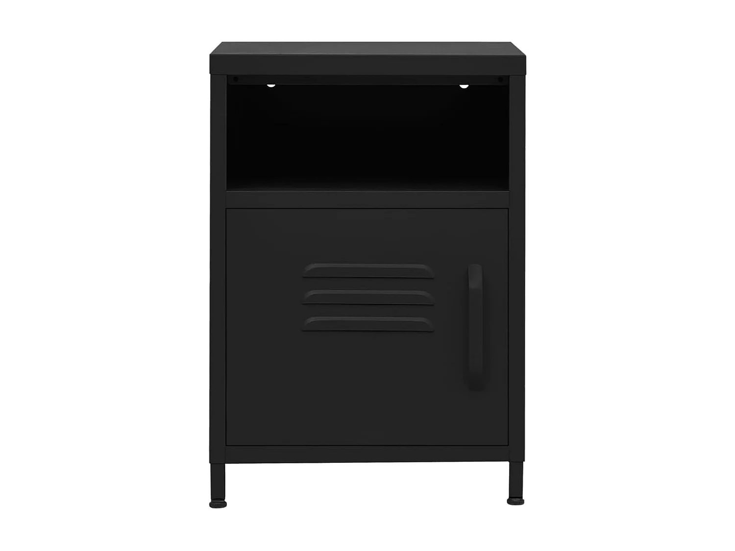 Tables de chevet lot de 2 Noir 35x35x51 cm Acier