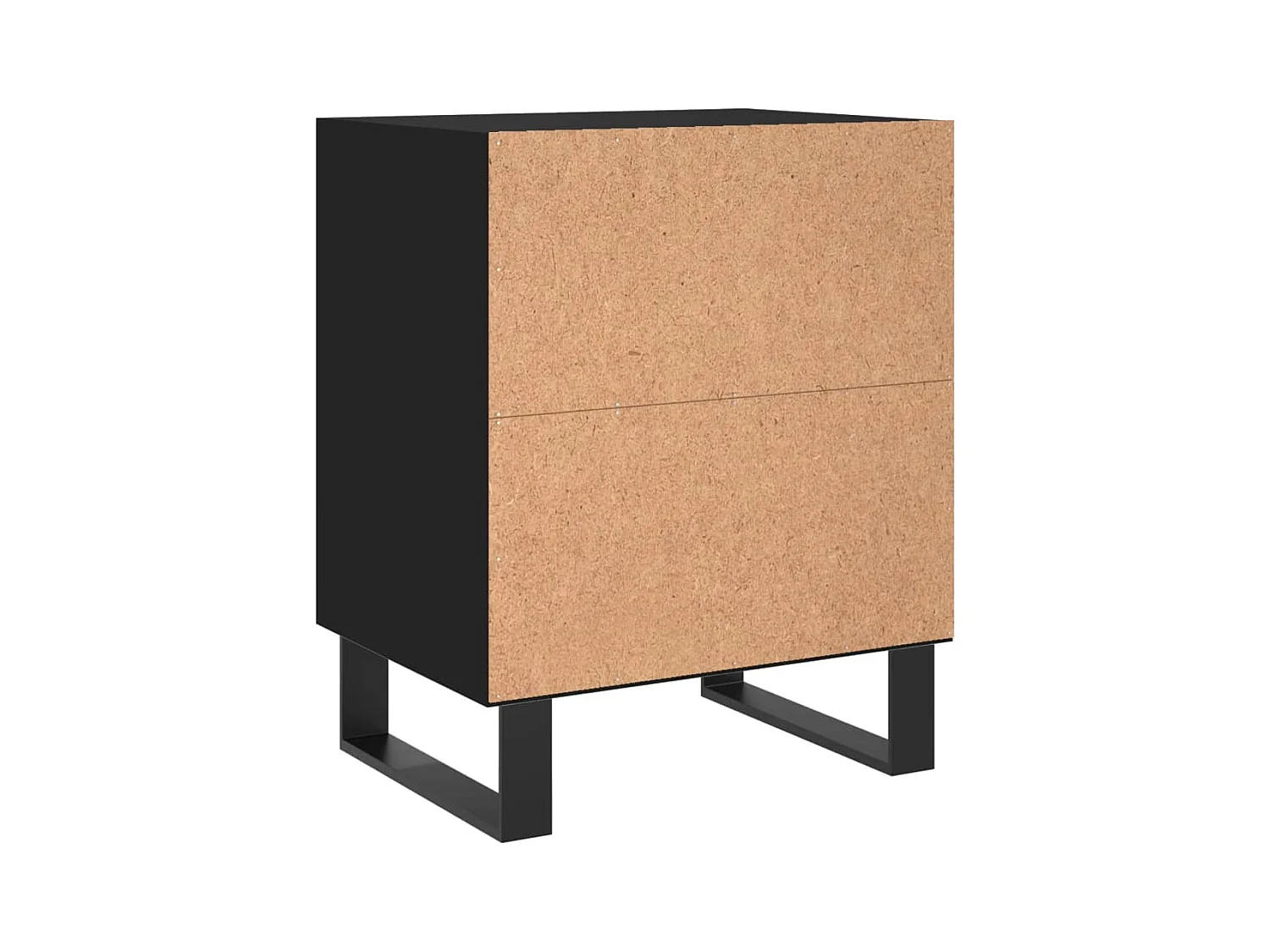 Mesita de noche | Mesilla de noche madera de ingeniería negro 40x30x50 cm