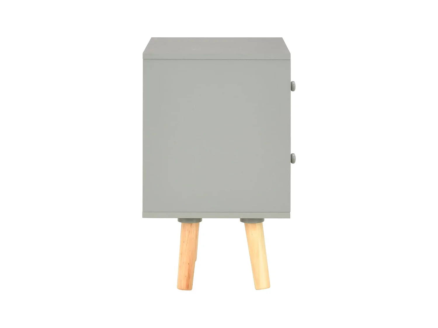 Mesitas de noche | Mesilla de noche 2 unidades madera maciza pino gris 40x30x50 cm