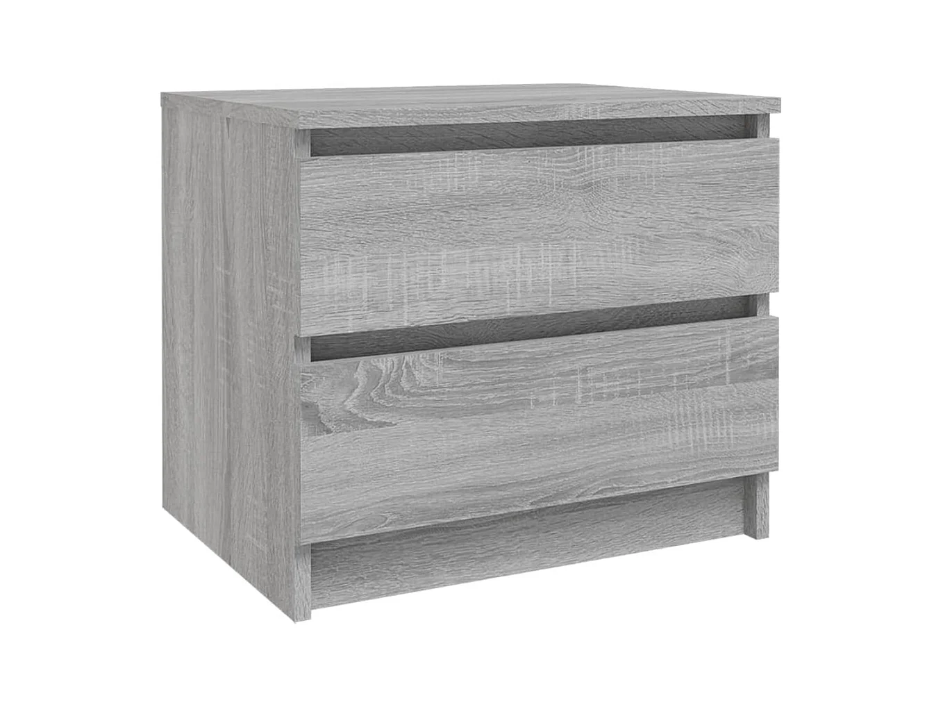 Mesa de Cabeceira Moderna 2 peças 50x39x43.5cm derivados madeira cinza sonoma