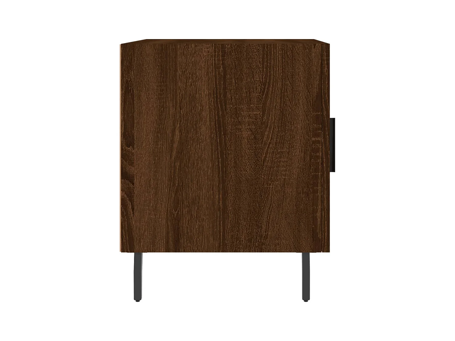 Lot de 2 Tables de chevet avec rangement chêne marron 40x40x50cm bois d'ingénierie