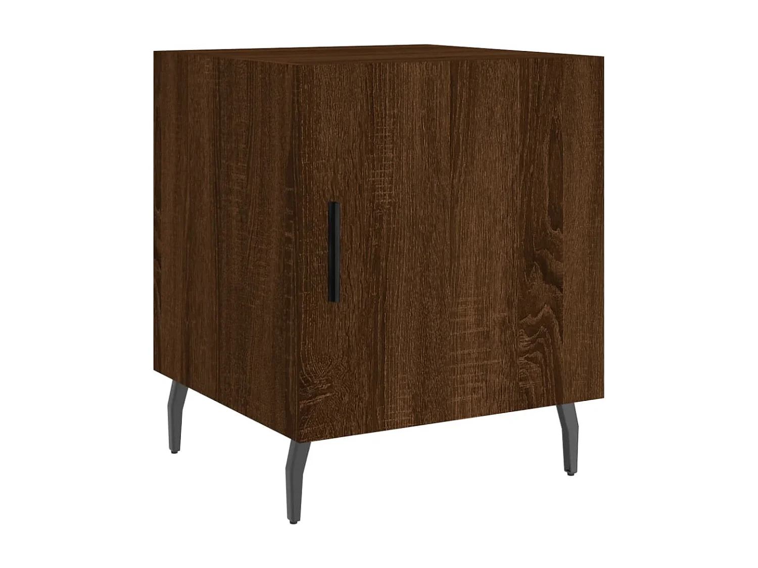 Mesitas de noche | Mesilla de noche 2 uds madera ingeniería marrón roble 40x40x50 cm