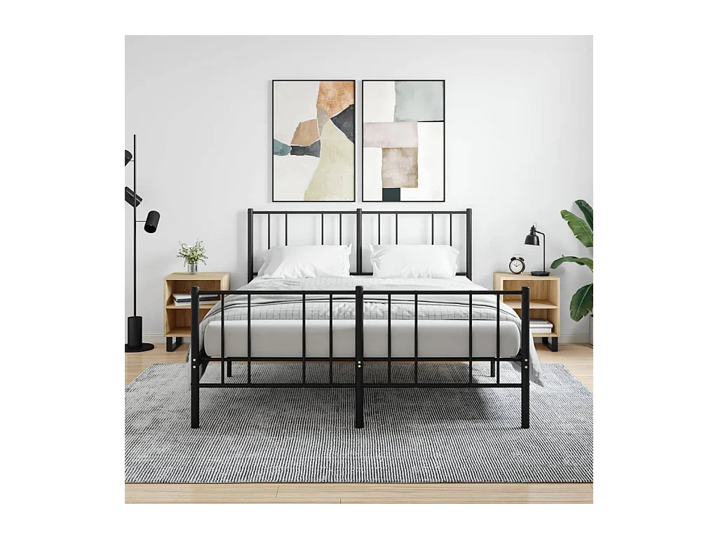 Mesitas de noche | Mesilla de noche 2 uds madera ingeniería roble Sonoma 40x30x50 cm